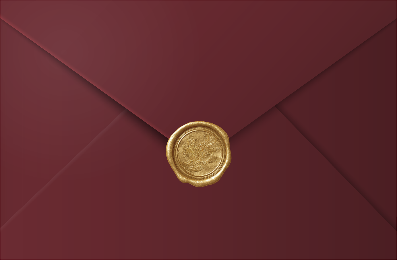Wedding invitation envelope